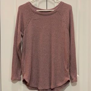 American Eagle Soft & Sexy Waffle Knit Crew